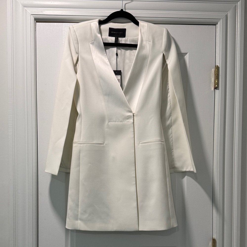 BCBGMaxAzria Cream Blazer Dress